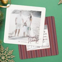 Happy Holidays Script 2024 Christmas Photo Card