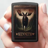 Kenneth's Woodland Moose Zippo Lighter