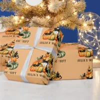 Witch Cat Jack O Lantern Halloween Magic Gifts Wrapping Paper