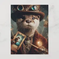 Otter Magician Postcard