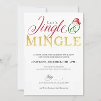 Christmas Jingle Mingle Xmas Holiday Season Party Invitation