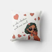 Dog Valentine Throw Pillow