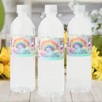 Enchanting Unicorn Water Bottle Label