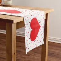 Valentine's Day Star of my Heart Short Table Runner