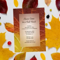 Shades of Autumn Fall Feast Invitation