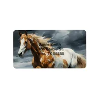 Pinto Horse Label