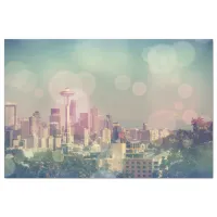 Dreamy Seattle Skyline and Space Needle Tissue Paper