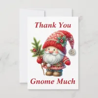 Christmas Gnome Thank You Card