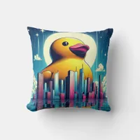 Rubber Duckie Duck  Throw Pillow