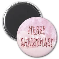 Merry Christmas Bauble and Stars Font Magnet