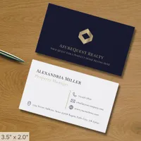 Simple Modern Luxury Logo Business Card