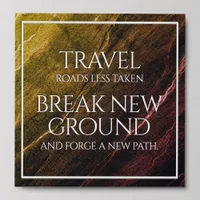 Motivational Travel Roads Less Taken Peel And Stick Photo Tile