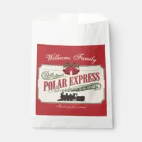 Polar Express Train Adventure Believe In Christmas Favor Bag