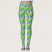 Aloe Vera Plants Pattern   Leggings