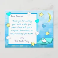 Add your Child's Name to this Tooth fairy Card