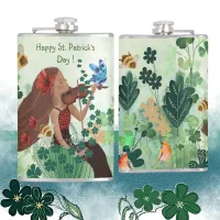 St. Patrick's Day with Music Flask