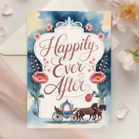 Happily Ever After Congrats Wedding Card