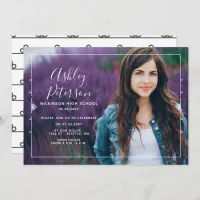 Classy Modern Stylish Elegant Photo Graduation Invitation