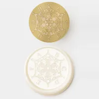 Snowflake Winter Christmas Festive Custom Initials Wax Seal Stamp