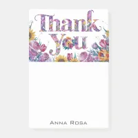 *~* Gratitude AP85 Flowers Thank You Manifesting Post-it Notes