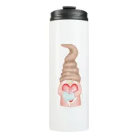 Cute Love Gnomes Valentines Holiday  Thermal Tumbler