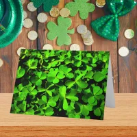 Clovers of Luck on St. Patrick's Day Card