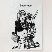 Supermom Does It All Mother's Day Large Jigsaw Puzzle