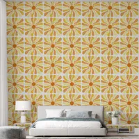 Yellow and Orange Vintage Sunshine Wallpaper