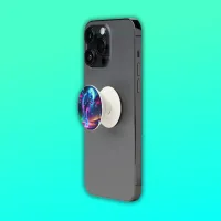 Moon and Panther Holographic Neon Colorful | PopSocket