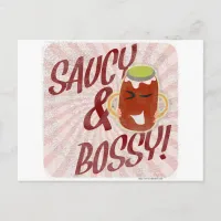 Saucy and Bossy Postcard