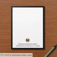 Monogrammed Business Letterhead