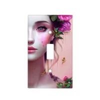 Ethereal Enchanted Fairytale Beautiful Woman Light Switch Cover