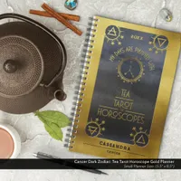 Cancer Dark Zodiac: Tea Tarot Horoscope Gold Planner