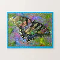 [Psychedelic Butterfly] Colorful Pastels Jigsaw Puzzle