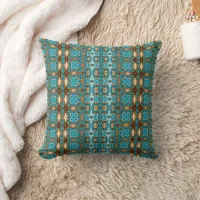 Vintage Classic Style Blue Shades Throw Pillow