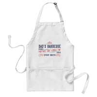 Funny Dad's Barbeque Apron For Men Personalized