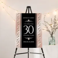 Elegant 30th Pearl Wedding Anniversary Celebration Foam Board