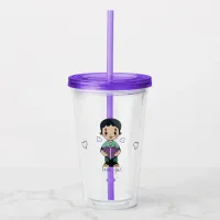 Cute Boy Kiss Acrylic Tumbler