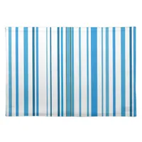 Blue Beach Color Stripes Cloth Placemat