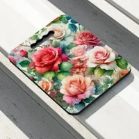 Whimsical Rose Pattern Seat Cushion