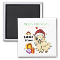 Christmas Llama Magnet