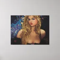 Beautiful Blonde Woman Canvas Print