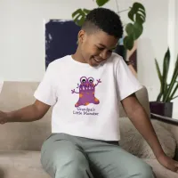 Cute Purple Cartoon Blob Monster Fun for Kids T-Shirt