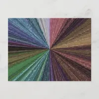 Circular Gradient Earthy Rainbow Postcard