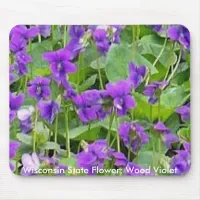 Wisconsin Wood Violets Mouse Pad