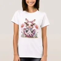 Adorable Funny Easter Baby Cow T-Shirt