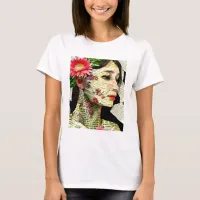 Pretty Woman Art Collage   T-Shirt