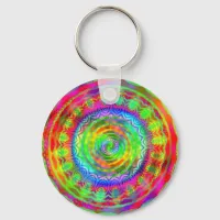 Tiedye Target Keychain