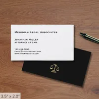 Simple Luxury Lawyer Business Card