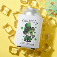 Not Lucky Just Blessed St. Patrick's Day Christian Can Cooler